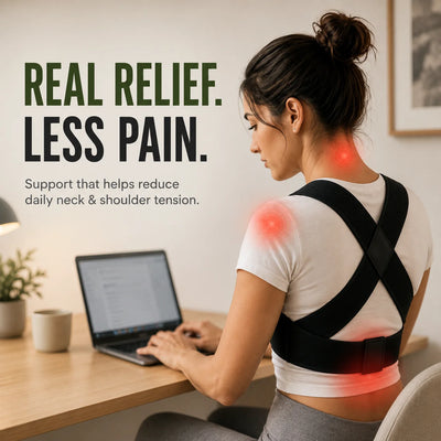 Posture Support Brace — Adjustable Back & Shoulder Corrector for Women and Men
