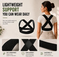 Posture Support Brace — Adjustable Back & Shoulder Corrector for Women and Men